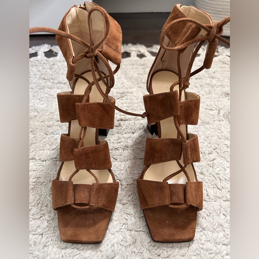 Banana Republic Almeria Suede Lace-Up Sandals